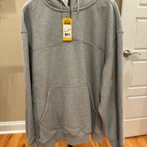 Carhartt Heather Gray Rain Defender Paxton 1/4” zip sweatshirt